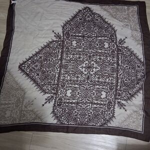 Coldwater Creek Brown and Cream Scarf